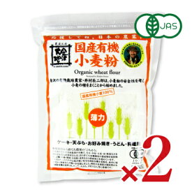 【マラソン限定！最大2200円OFFクーポン配布中！】金沢大地 国産有機小麦粉 薄力粉 500g × 2袋 有機JAS