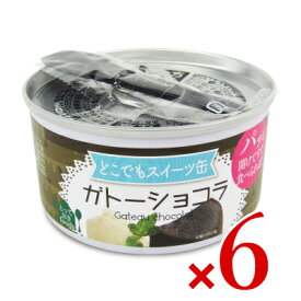 【マラソン限定！最大2200円OFFクーポン配布中】トーヨーフーズ どこでもスイーツ缶 ガトーショコラ 150g × 6個