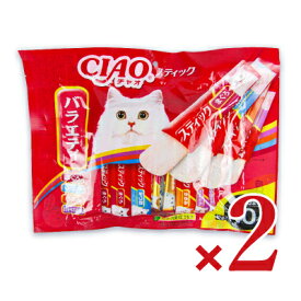 《送料無料》チャオ CIAO 猫用 おやつ スティックバラエティ [15g×40本入] × 2袋 キャットフード