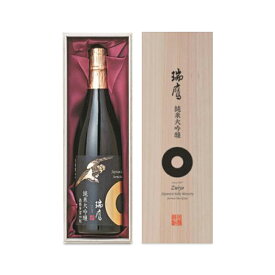 【マラソン限定クーポン配布中】《送料無料》瑞鷹「金」純米大吟醸 720ml [box入り]【お酒 アルコール 酒造好適米 山田錦 最高 逸品 旨味 甘味 辛口 純米大吟醸酒 熊本酵母 国産米 米麹 日本酒 清酒 プレゼント ご挨拶ギフト 贈答用】