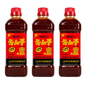 【最大2200円OFFのスーパーSALE限定クーポン配布中！】桃屋 キムチの素 620g × 3本