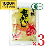 【マラソン限定クーポン配布中】《送料無料 メール便》山清 有機 鬼からし 30g × 3袋【1000円ポッキリ】