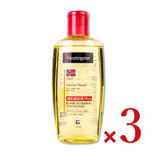 【マラソン限定!最大2000円OFFクーポン配布中!】《送料無料》ニュートロジーナ インテンスリペアオイル 200ml × 3本