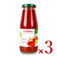 【マラソン限定クーポン配布中】《送料無料》ラセルバ オーガニック ざく切りトマト 425g × 3個 有機JAS…