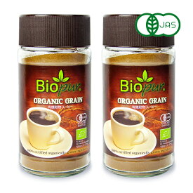 《送料無料》ビオピュール 有機穀物コーヒー 100g×2本 ミトク 有機JAS オーガニック ／ まとめ買い