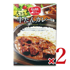 【マラソン限定クーポン配布中】利久 大きな牛たんカレー 300g × 2個【まとめ買い】