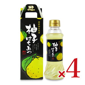 《送料無料》マン・ネン 柚子はちみつ 380g × 4本