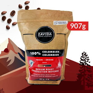 【マラソン限定!最大2000円OFFクーポン配布中!】ZAVIDA ザビダコーヒー 100% コロンビアンコーヒー 907g 2lb《正規販売店》