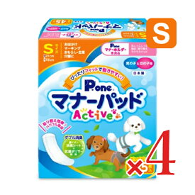 第一衛材 P.one マナーパッド Active ビッグパック Sサイズ 45枚入 × 4パック 【 まとめ買い 】