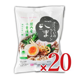 【マラソン限定クーポン配布中】桜井食品 さくらいのらーめん ごま 100g × 20袋入【まとめ買い】