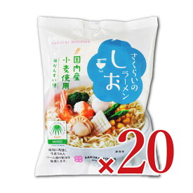 【マラソン限定クーポン配布中】《送料無料》桜井食品 さくらいのらーめん しお 99g × 20袋入【まとめ買い】