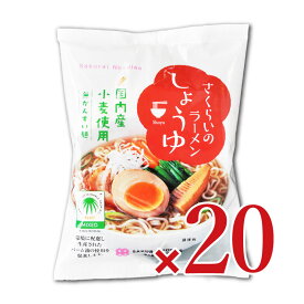 【マラソン限定クーポン配布中】《送料無料》桜井食品 さくらいのらーめん しょうゆ 99g × 20袋入【まとめ買い】