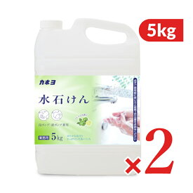 カネヨ石鹸 ハンドソープ 水石けん5kg × 2本 【 まとめ買い 】