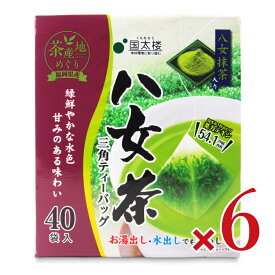 【マラソン限定クーポン配布中】国太楼 抹茶入り八女茶 三角TB 40P × 6個 【 まとめ買い 】