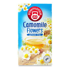 【マラソン限定クーポン配布中】ポンパドール カモミールフラワー 20TB [日本緑茶センター] 【 紅茶 茶葉 ティーバッグ ハーブティー カモミール フラワー ノンカフェイン カフェインゼロ リンゴの香り リラックス カモミールティー 効果 効能 香り カフェインレス】