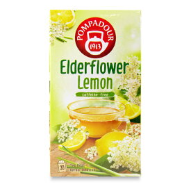 ポンパドール エルダーフラワーレモン 20TB [日本緑茶センター] 【 紅茶 茶葉 ティーバッグ ハーブティー ノンカフェイン カフェインゼロ 無香料 エルダーフラワー レモン レモングラス ティーバッグ まとめ買い】