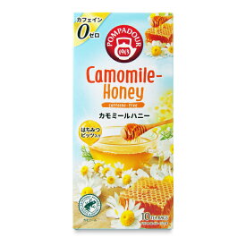 ポンパドール カモミールハニー 10TB [日本緑茶センター] 【 ティーバッグ 紅茶 カモミール ハニー ハーブティー カモミールティー カフェインゼロ はちみつ ティーバッグ 個包装 ノンカフェイン カルディ スタバ まとめ買い】