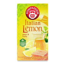 ポンパドール イタリアンレモン 20TB [日本緑茶センター] 【 紅茶 茶葉 ティーバッグ ハーブティー ローズヒップ ノンカフェイン カフェインレス カフェインゼロ レモン 地中海 アップル さわやか カルディ スタバ まとめ買い】