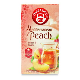 【マラソン限定クーポン配布中】ポンパドール 地中海ピーチ 20TB [日本緑茶センター] 【 紅茶 茶葉 ティーバッグ ハーブティー アップル ローズヒップ 濃縮ピーチ ピーチビッツ ハーブ ブレンド フルーティー 箱 まとめ買い】
