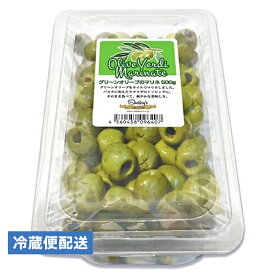 シェリーズ グリーンオリーブのマリネ(種抜き) 500g