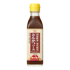 【月初め34時間限定クーポン配布中】ハグルマ 国産野菜・果実使用とんかつソース 200ml