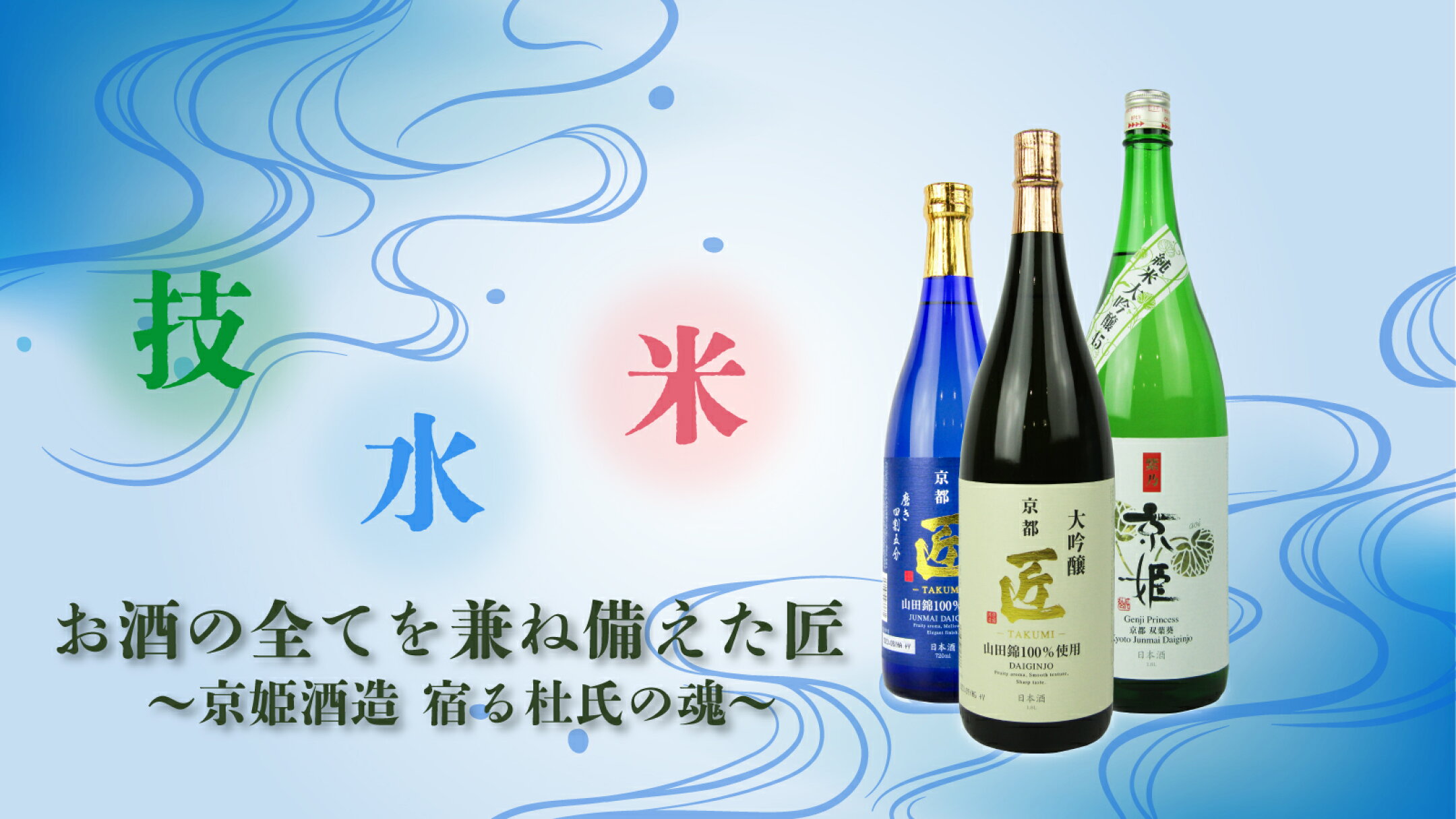 水・技・米 お酒の全てを兼ね備えた匠 ～京姫酒造 宿る杜氏の魂～