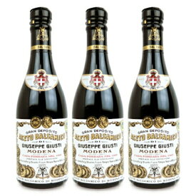 【マラソン限定クーポン配布中】《送料無料》GIUSTI ジュスティ バルサミコ酢 2金メダル 8年熟成 250ml × 3本 【 まとめ買い 】