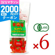 【マラソン限定クーポン配布中】ヒカリ 有機トマトケチャップ 300g × 6本 （チューブ）光食品 有機JAS …