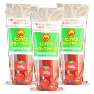 【マラソン限定クーポン配布中】ヒカリ トマトケチャップ 500g × 3個 （チューブ）［光食品］ 【 まとめ…