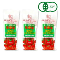 【マラソン限定クーポン配布中】ヒカリ 有機トマトケチャップ 300g × 3本 （チューブ）光食品 有機JAS …