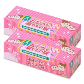 クリロン化成 おむつが臭わない袋BOS (ボス) ベビー用 箱型 Sサイズ(200枚入) × 2個 【 まとめ買い 】