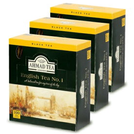 【マラソン限定クーポン配布中】《送料無料》富永貿易 AHMAD TEA アーマッドティー 紅茶 イングリッシュティー NO.1 2gティーバッグ × 100袋 × 3個【まとめ買い】