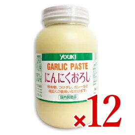 【マラソン限定クーポン配布中】《送料無料》ユウキ食品 にんにくおろし 1kg × 12個 ［youki］ 業務用【まとめ買い】