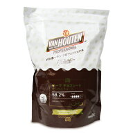 《送料無料》バンホーテン プロフェッショナル ダークチョコレート 58.2% 1kg （1000g）［VAN HOUTEN］《…