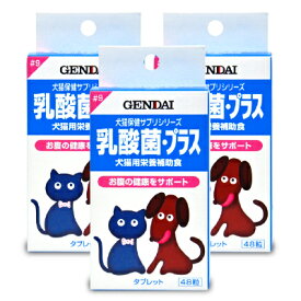 ゲンダイ (GENDAI) 現代製薬 乳酸菌・プラス 48粒 × 3個 【 まとめ買い 】