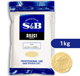 S&B セレクトスパイス ジンジャー パウダー 1kg （1000g） 袋 ［エスビー食品］【しょうが 生姜 しょうが粉末 スパイス ヱスビー 業務用】