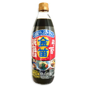 【ポイント5倍！楽天スーパーSALE】金笛 減塩醤油 1L ［笛木醤油］