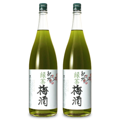 《送料無料》中野BC 緑茶梅酒  1.8L × 2本