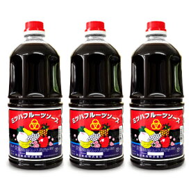 【4/10まで！クーポン配布中】早川食品 ミツハ フルーツソース 1L × 3本 【 まとめ買い 】