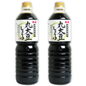 福寿 国産丸大豆しょうゆ 1L × 2本 ［浅利佐助商店］