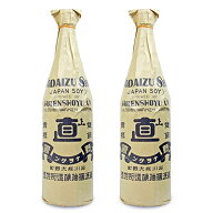 《送料無料》直源醤油 丸大豆醤油 もろみの雫 1800ml × 2本 【 まとめ買い 】
