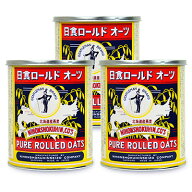 《送料無料》日本食品製造 日食 ロールドオーツ(北海道産) 350g × 3個 【 まとめ買い 】