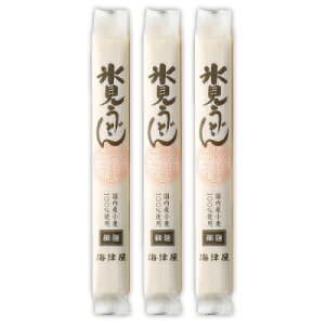 【マラソン限定!最大2000円OFFクーポン配布中!】海津屋 氷見うどん細麺(国産小麦100%使用)   200g × 3本