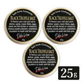 【最大2200円OFFのスーパーSALE限定クーポン配布中！】黒トリュフソルト 25g × 3個 ［TartufLanghe］