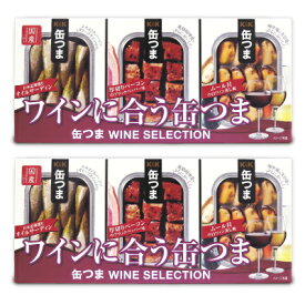 《送料無料》国分 K＆K 缶つま ワインに合う缶つま × 2箱 缶つま WINE SELECTION 【 まとめ買い 】