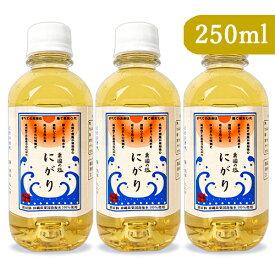 【マラソン限定！最大2200円OFFクーポン配布中】沖縄海塩研究所 粟國のにがり 250ml × 3本