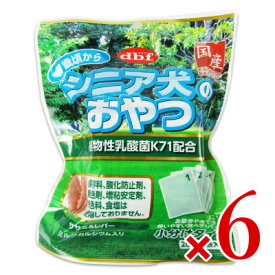 【マラソン限定クーポン配布中】デビフペット シニア犬のおやつ植物性乳酸菌 100g × 6袋 【 ペットフード ドッグフード シニア 国産 犬 成犬 老犬 犬用スナック 乳酸菌 カルシウム おやつ dbf 個包装 小分け まとめ買い】