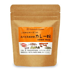 【マラソン限定クーポン配布中】こもれびガーデン スパイスだけのカレー粉 90g 袋