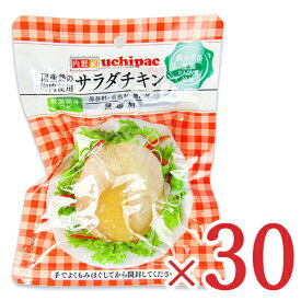 《送料無料》内野家 uchipac 国産鶏 サラダチキン 長ネギ&生姜 100g × 30個 ケース販売