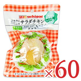 《送料無料》内野家 uchipac 国産鶏 サラダチキン 長ネギ&生姜 100g × 60個 ケース販売